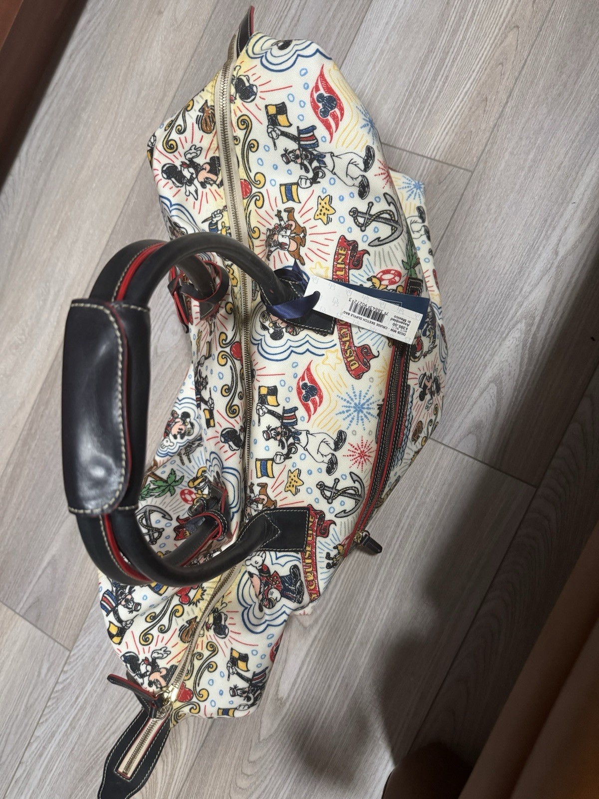 NWT DCL Dooney & Bourke Disney Cruise Line Weender Character Print