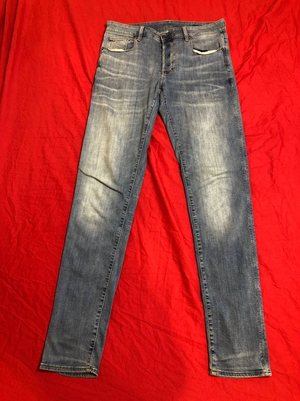 G-Star RAW 3301 34X38 Jeans Mens Straight Dark Blue Denim Classic Fit