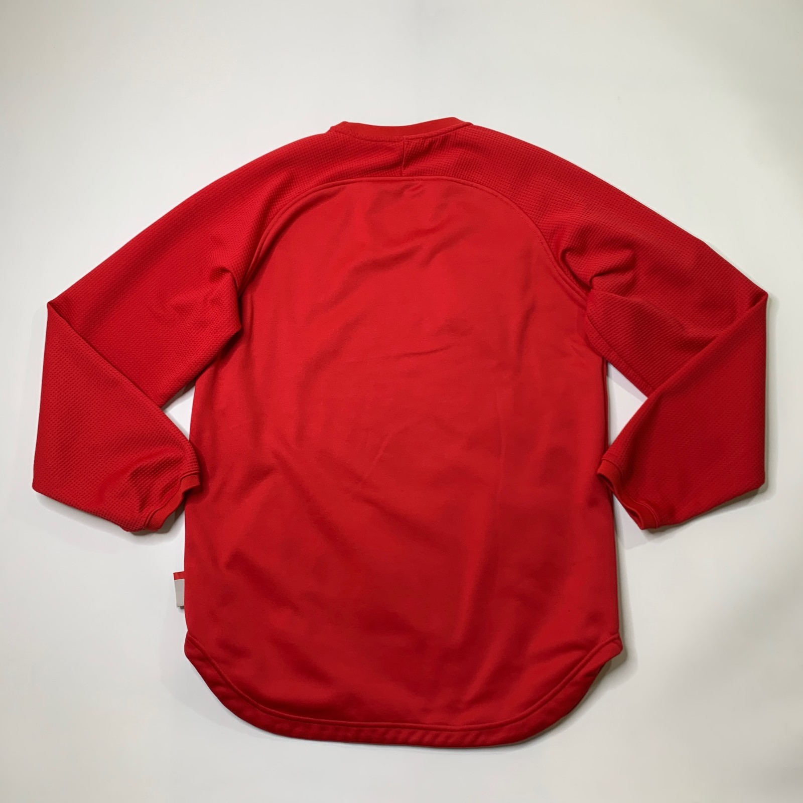 Majestic Sweatshirt Mens Small Red Therma Base Batting Practice Warm Up Pullover