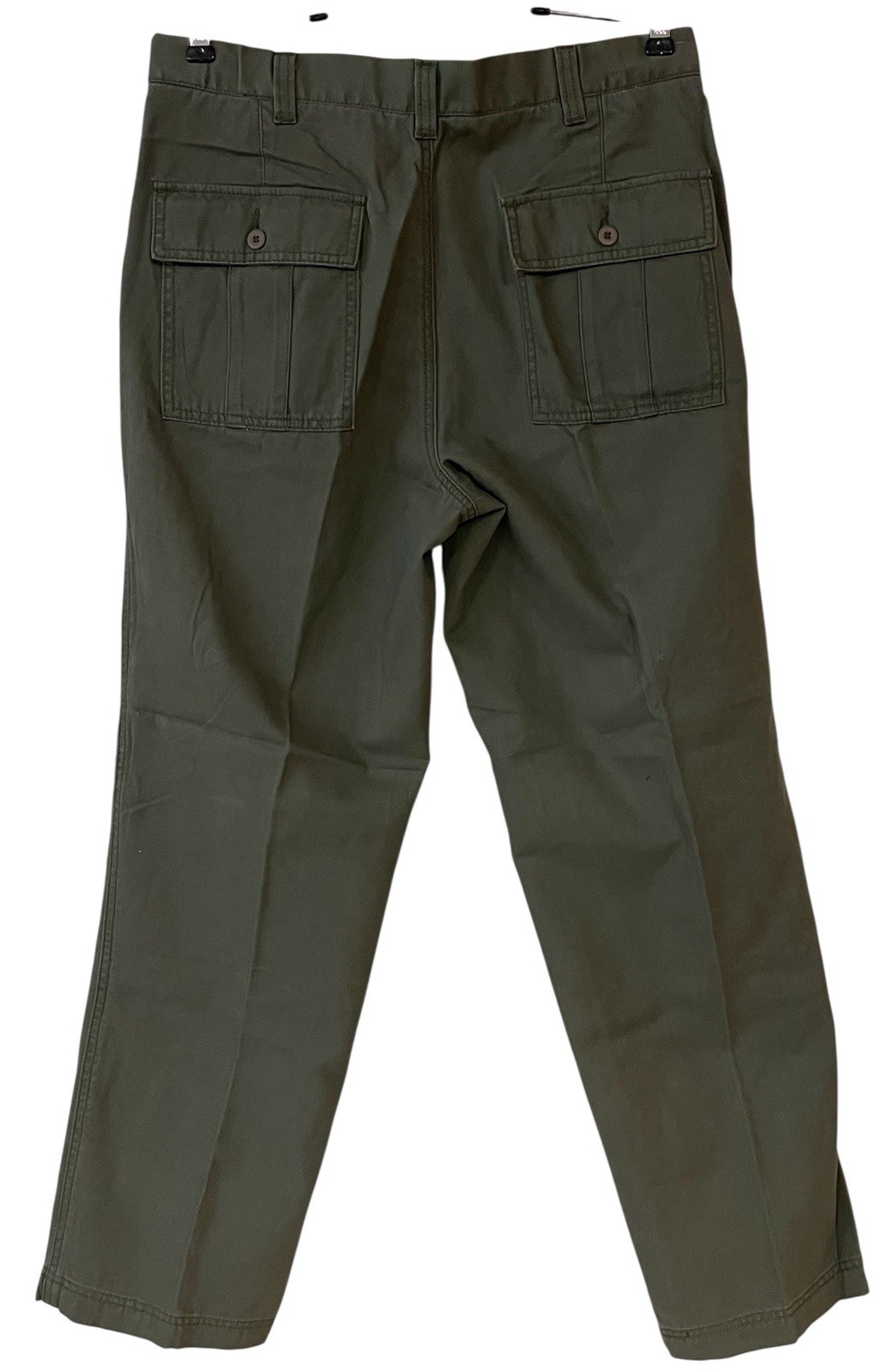 NWT Dockers Mens Green Iconic Ultimate Cargo Pant Comfort Waistband W 33 L 32
