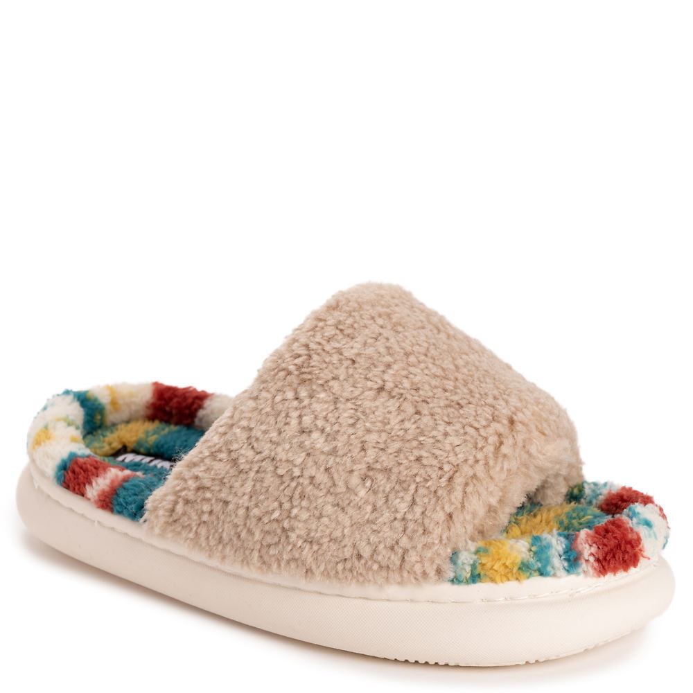 MUK LUKS Marsai Slipper Women’s Slipper – Tan/Multi