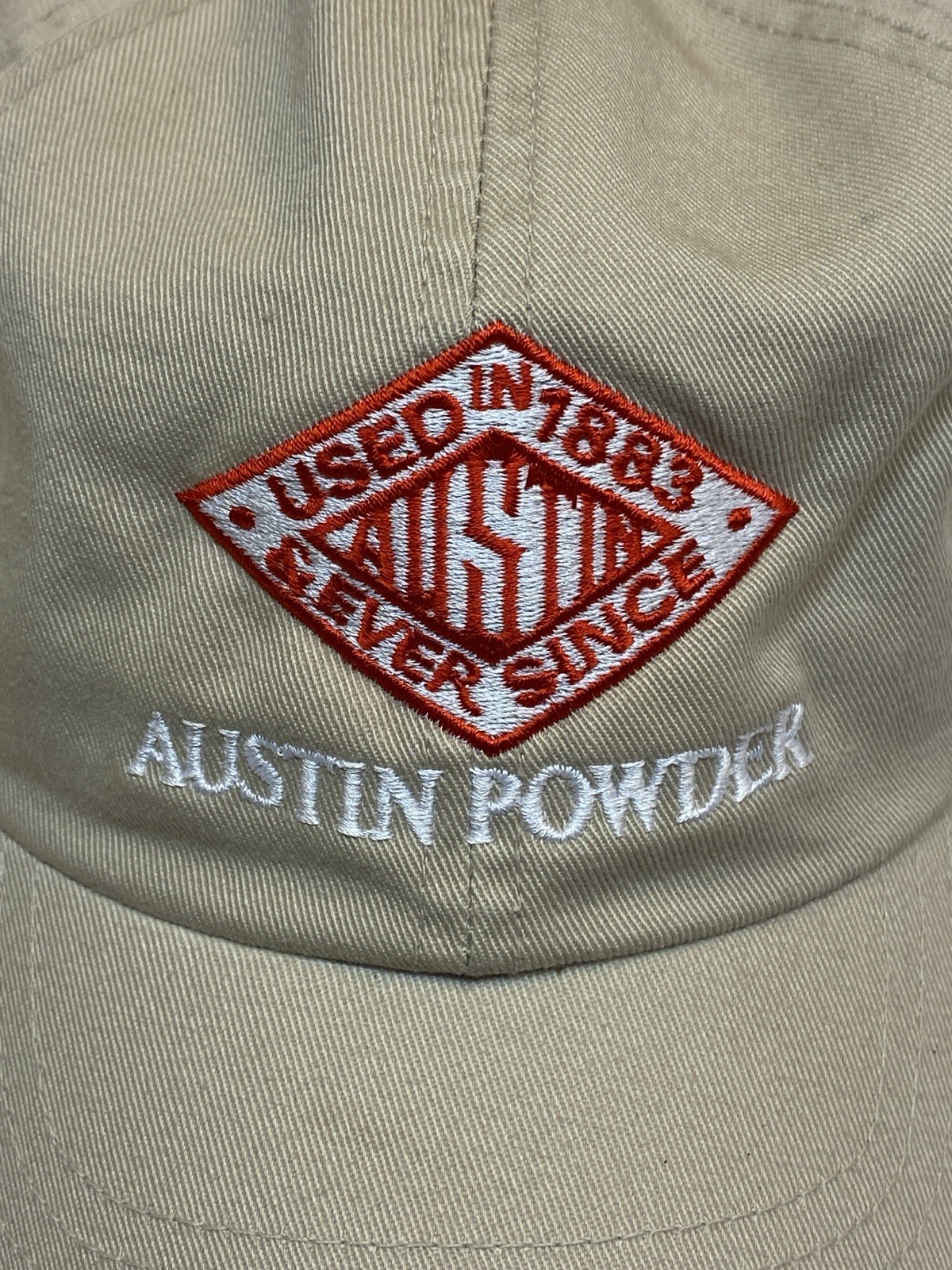 Austin Powder Cleveland Ohio Explosives Blasting Khaki Cloth Dad Slouch Hat