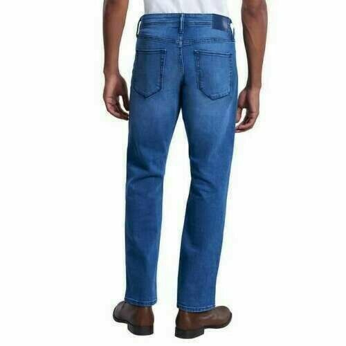 CHAPS MEN’S SLIM STRAIGHT COMFORT STRETCH DURABLE DENIM PANTS(BLUE 30WX29L)NWT