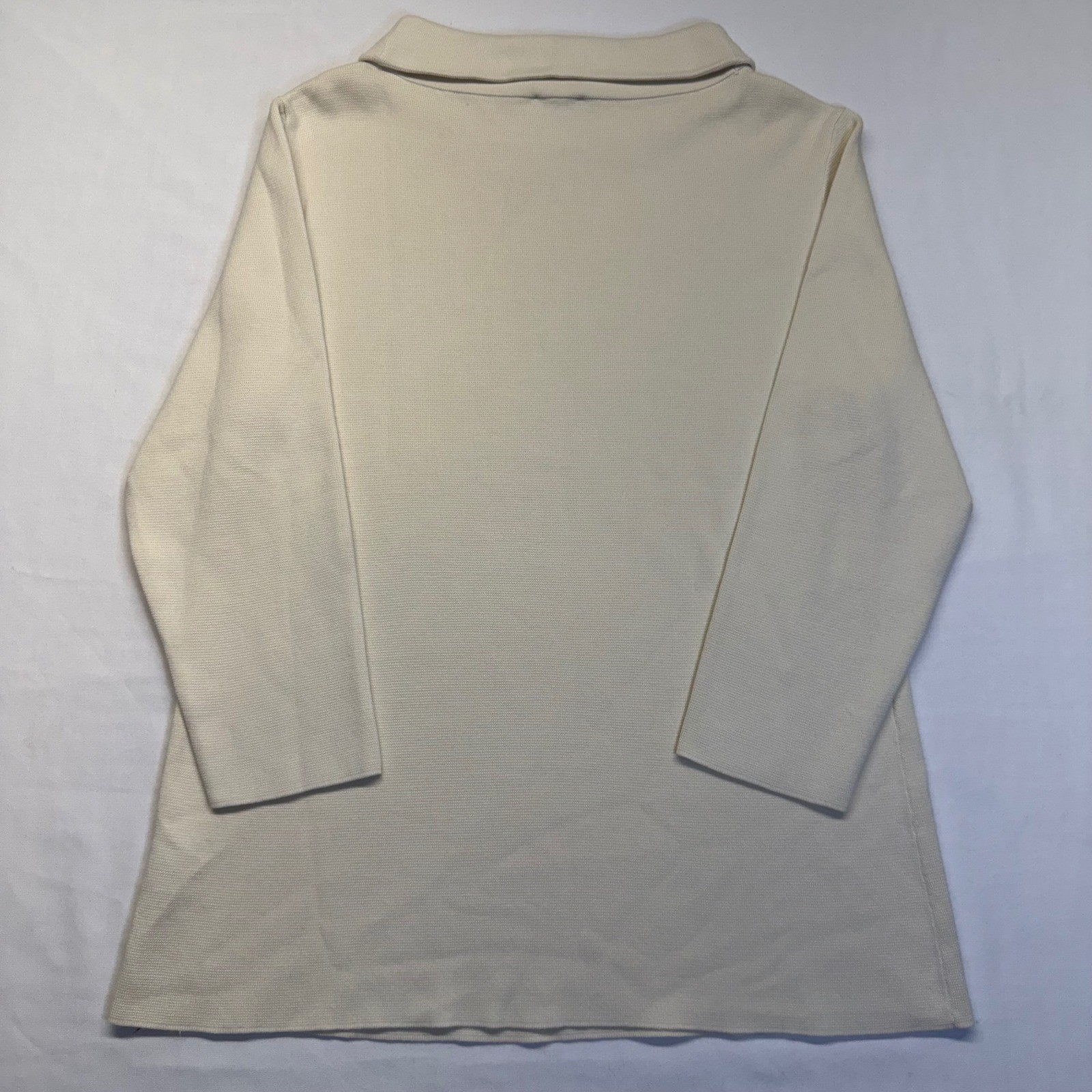 Talbots Petites PM Ivory Mock Neck Sweater Knit Top NWT Quiet Luxury Classic