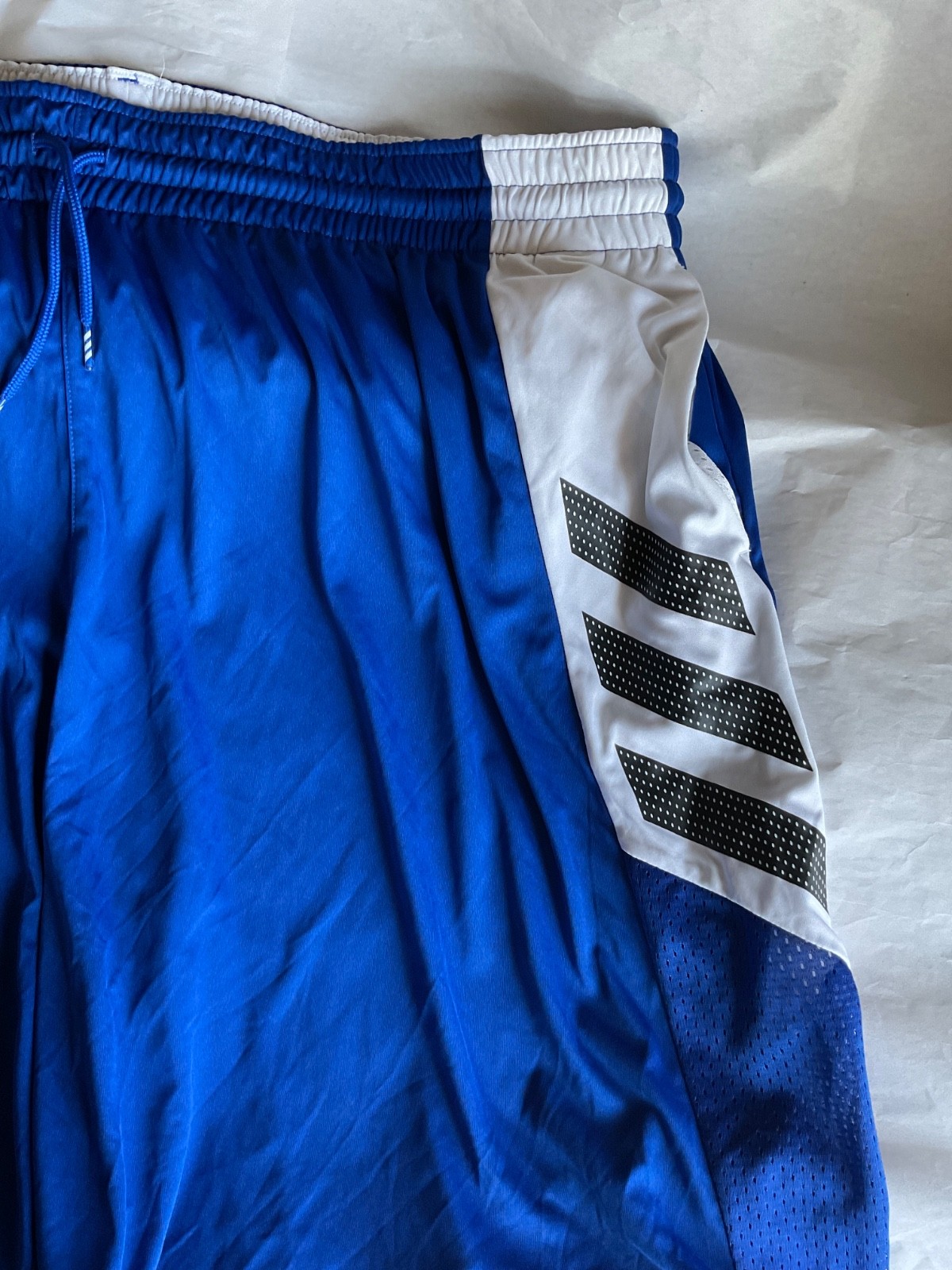 Adidas Pro Madness Short Polyester Royal Blue New Men 4XL 9 In Inseam Basketball