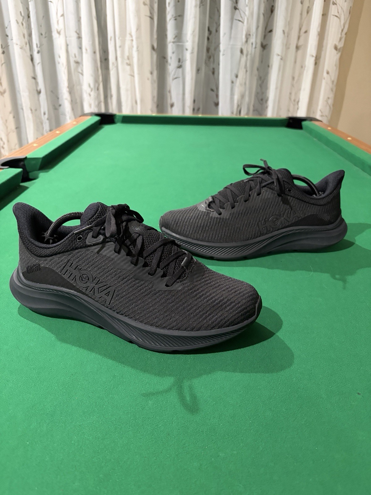 Hoka One One Solimar Men Size 11D Triple Black Running Shoe Sneaker 1123074 BBLC