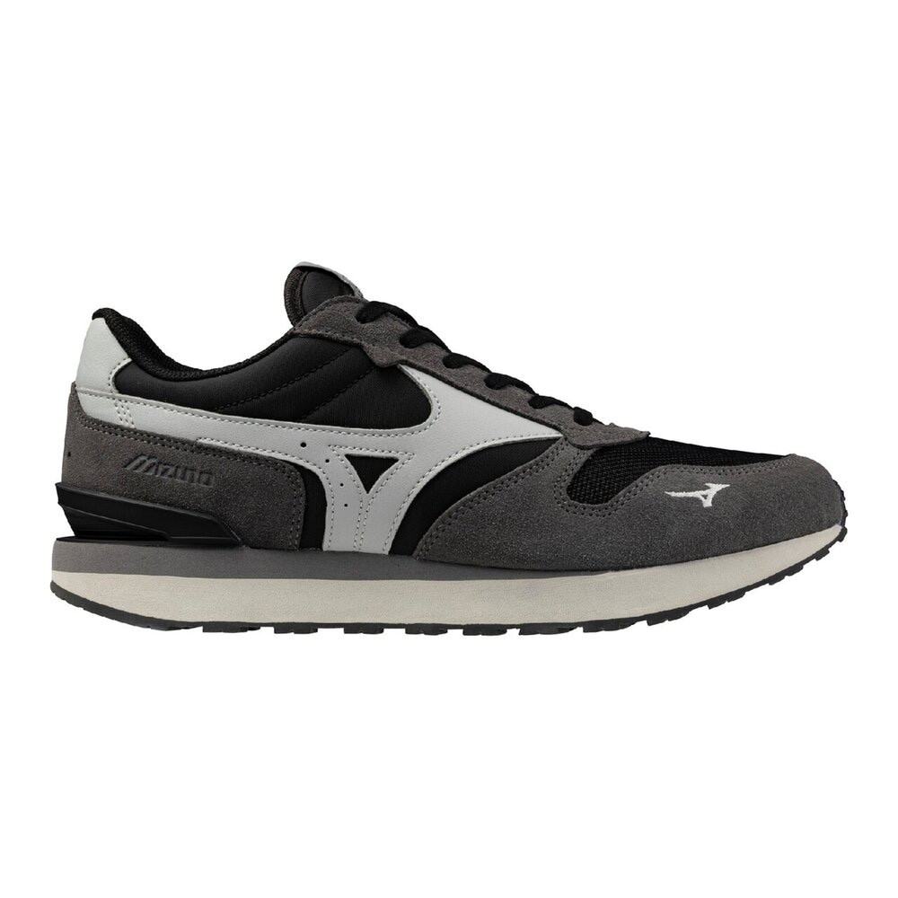Mizuno RB87 Running Synthetic Fiber Gray Black D1GA235231 Men’s Size