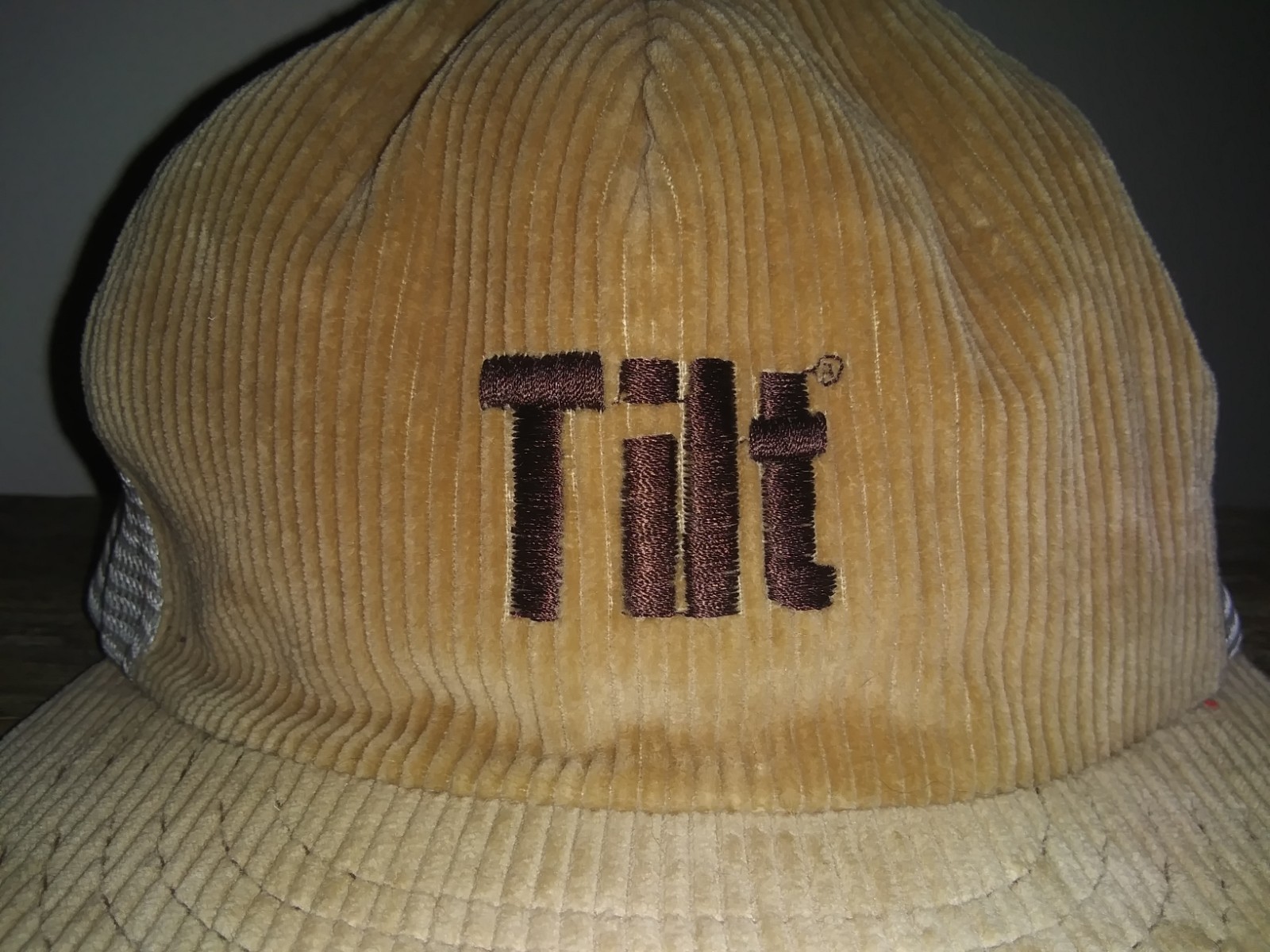 Vintage Tilt Corduroy Hat Skateboard Inspired Streetwear Skating Brand Mens Cap