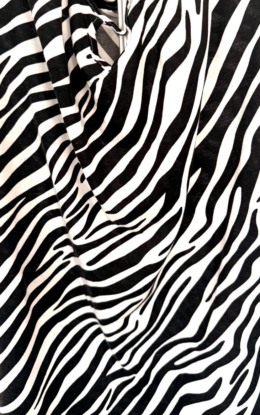 Yours Clothing Zebra Print Cold Shoulder Cowl Neck Blouse Top Plus Size 20