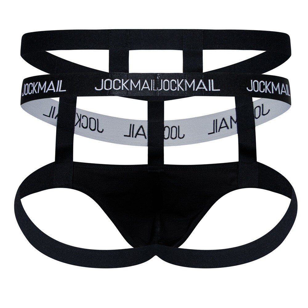 JOCKMAIL Sexy Men Underwear,Jockstrap G-string Pouch Panties Thong BIKINI Briefs