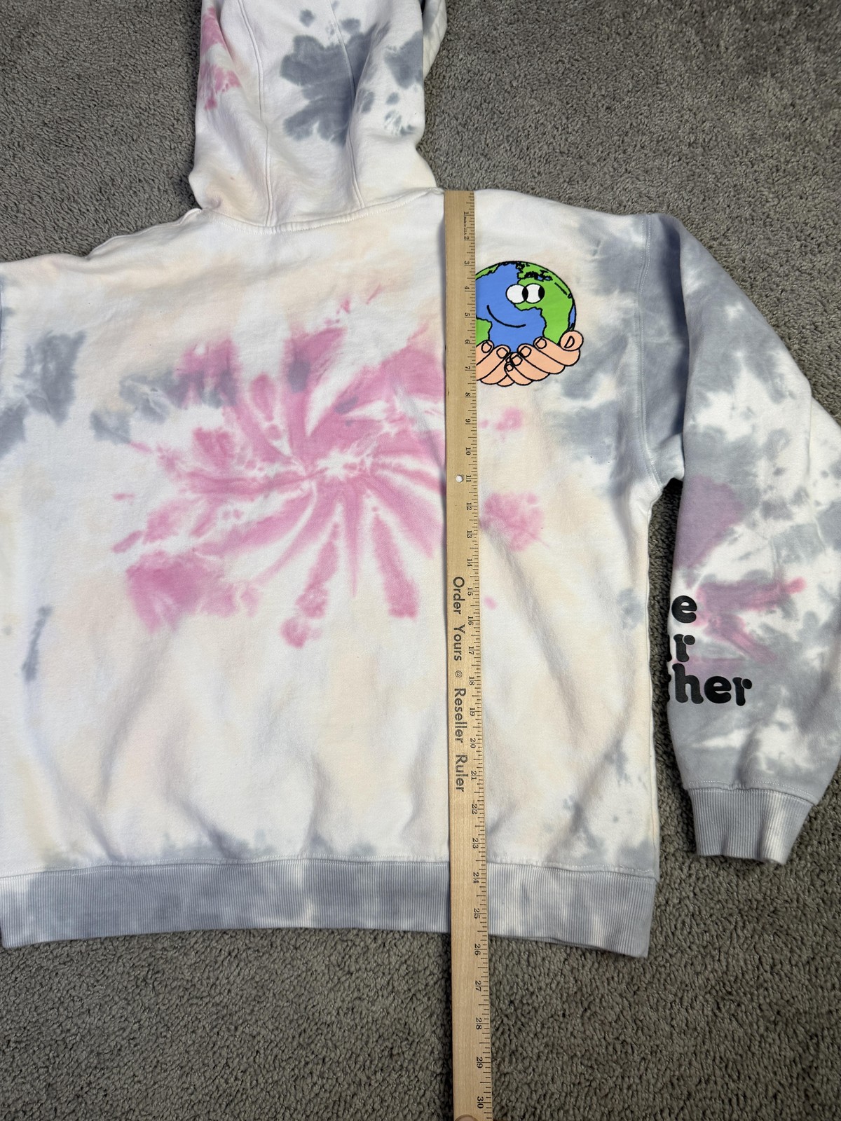Coney Island Picnic Hoodie Mens M Tie Dye Love Your Mother Earth