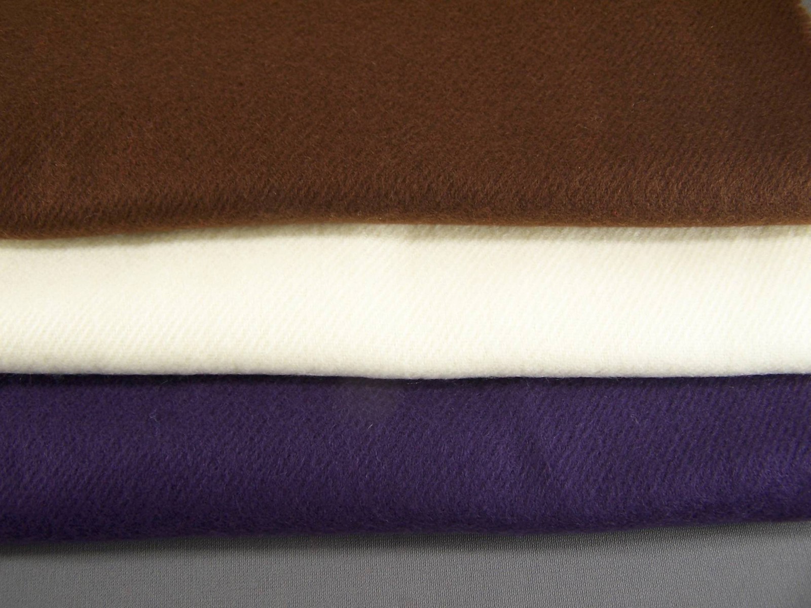 Dark Brown smooth flat knit wool touch feel scarf 56″ long winter wrap soft