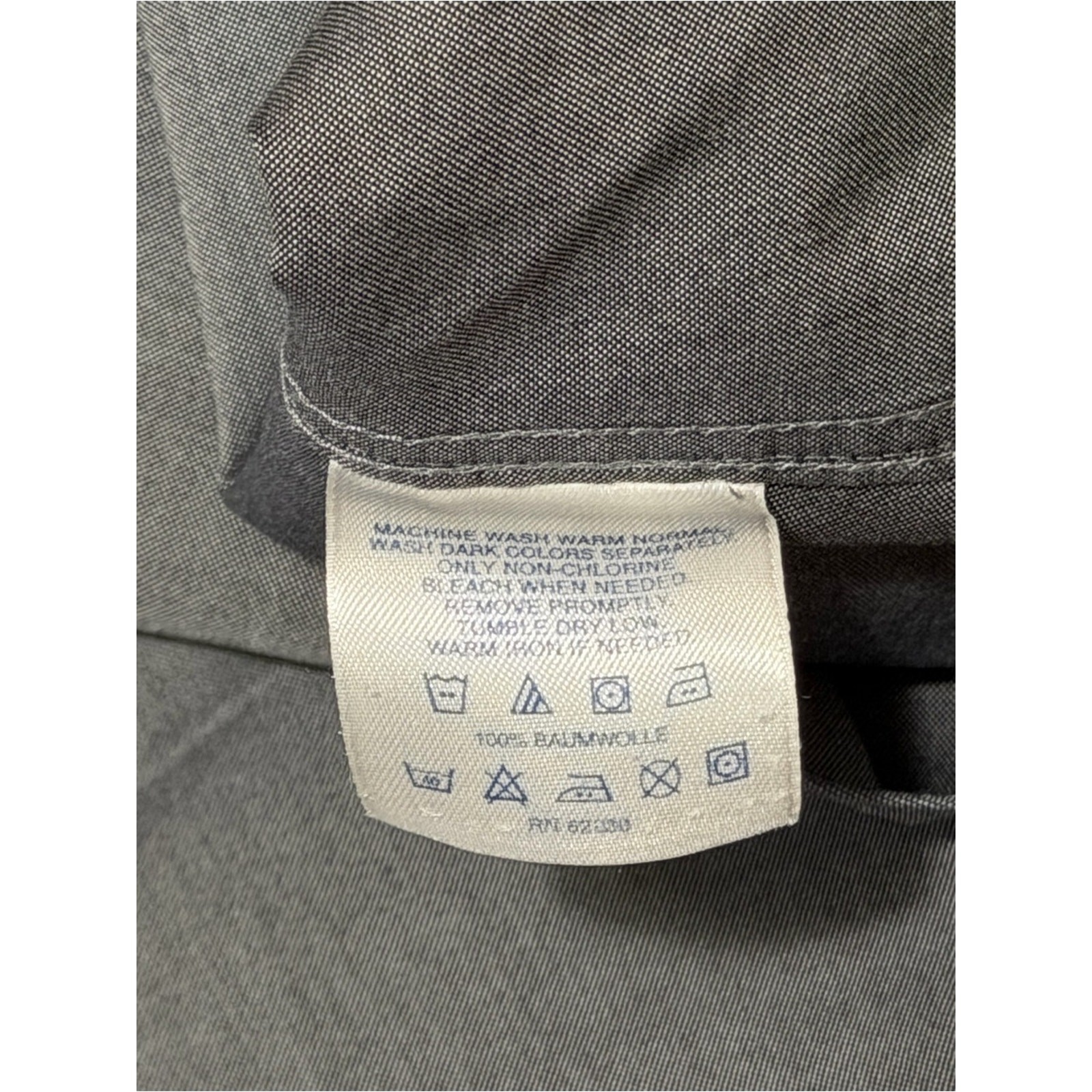 Lands’ End Women’s Gray Pinpoint Oxford Button-Down 18W