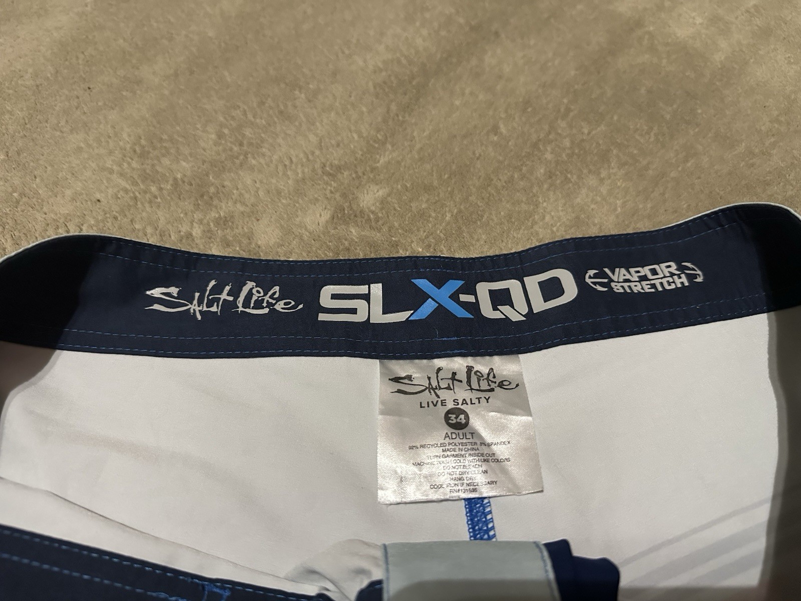Salt Life SLX-QD & Hurley Phantom Men’s Board Shorts Lot 2 Size 34 Striped