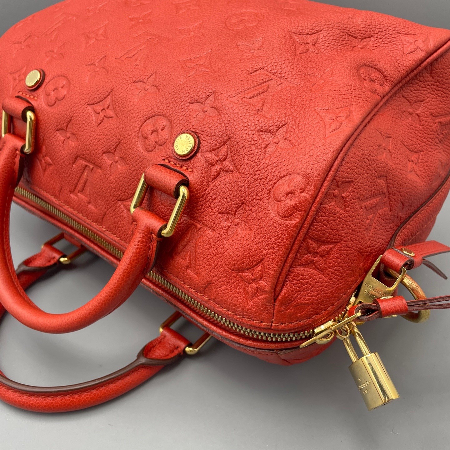 Louis Vuitton Pre-Owned Authentic Luxury Handbag Red 25*18*15cm