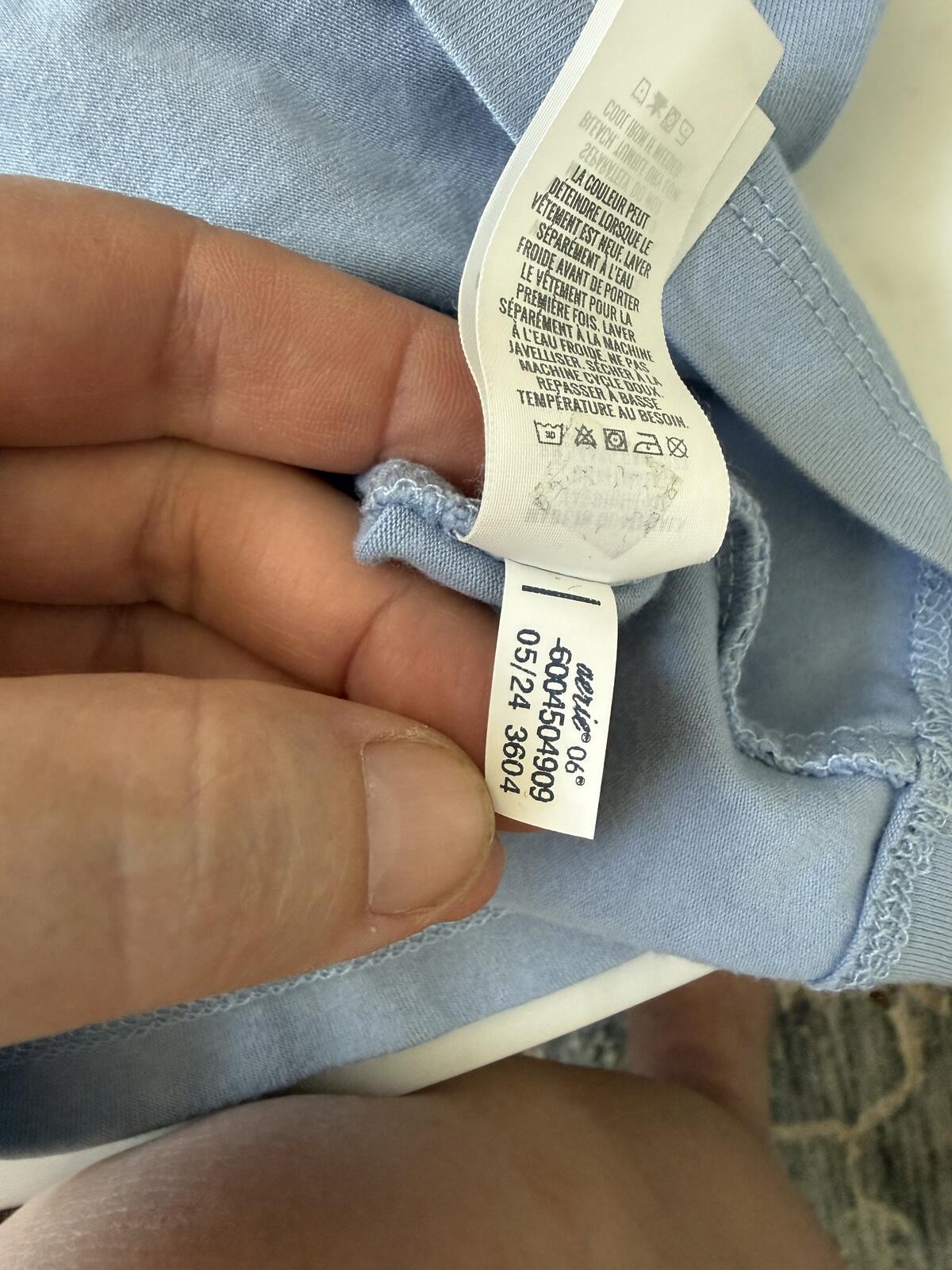 Aerie Light Blue Off Shoulder Foldover Top Women’s Small Soft Stretch Casual