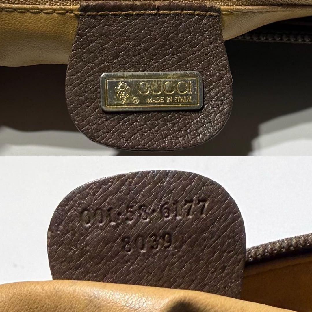 GUCCI Shoulder Bag GG Supreme Web Sherry Line Interlocking G W9.1xH7.7″