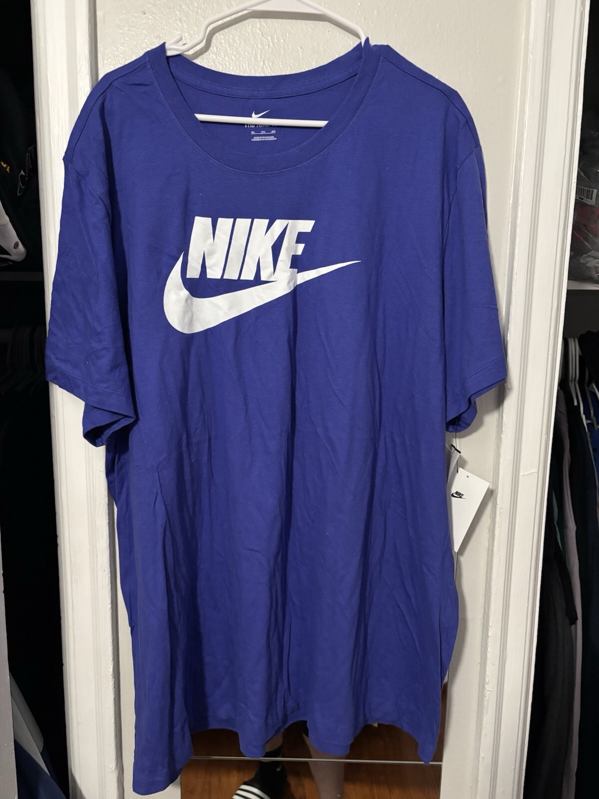 Nike Men’s T-Shirt Athletic Logo Swoosh Printed Active Short Sleeve Tee 3XL NWT