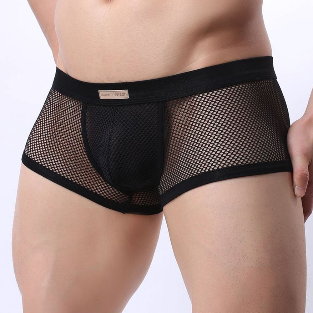 Comfortable Wear Men Underpants Breathable Boxers 20% Spandex 80% Nylon