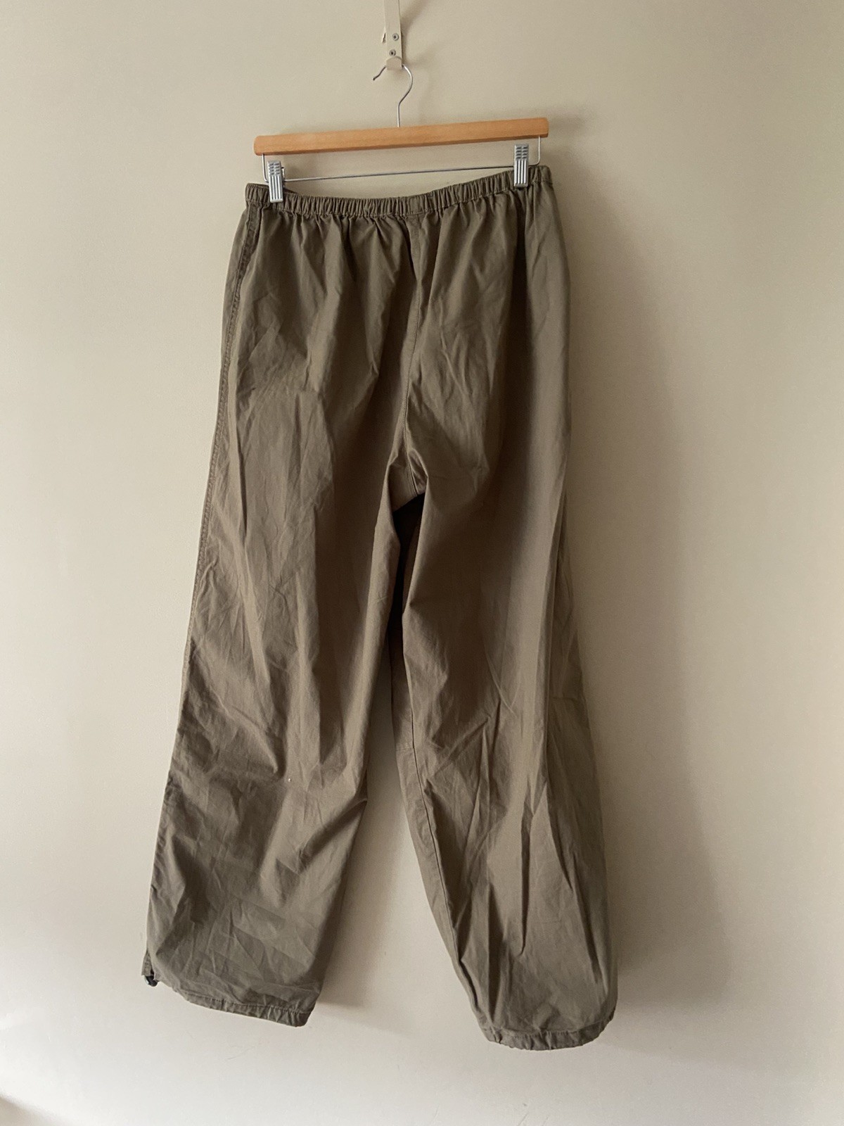 Primark Elasticated Wide Leg Walking Utility Trousers Cargos Size 16 Cotton
