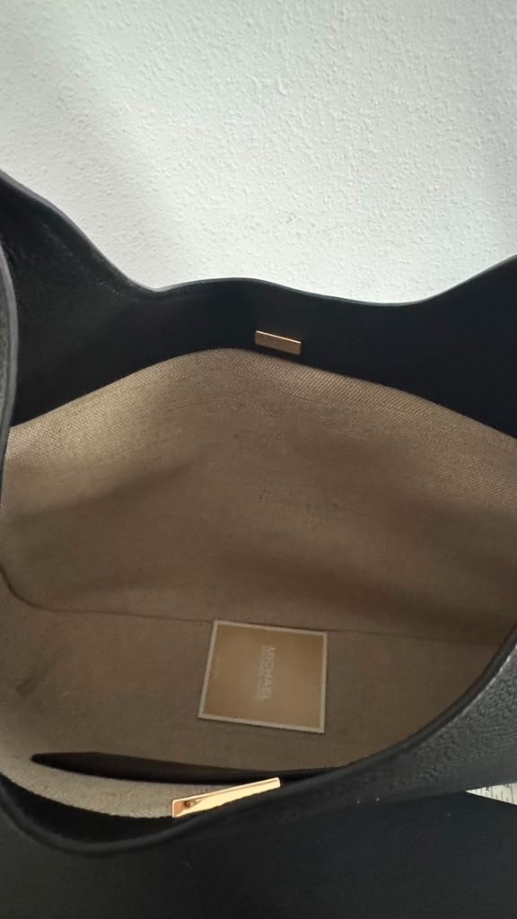 NEW – MICHAEL KORS Black Nolita Large Hobo Shoulder Bag Black
