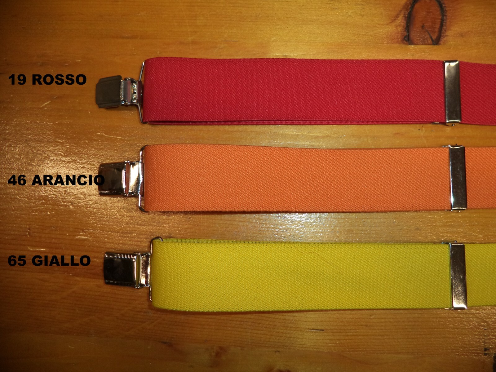 Solid Color Brace Available in 22 Colors in 36mm – 100% Made in Italy