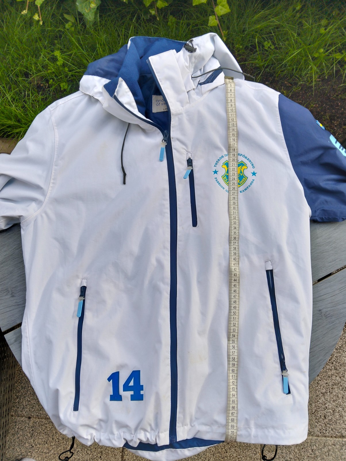 YIF Ystads IF Team Jacket Large Sweden Handball Club Issued Hooded Jacket L