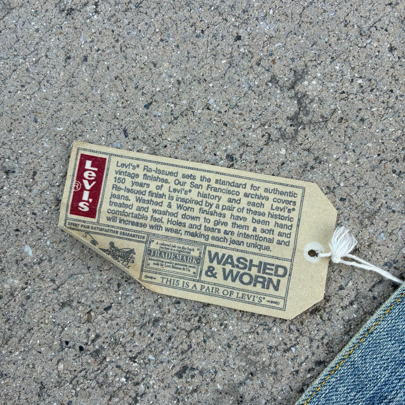 VTG Levi’s 567 Loose Boot Cut Blue Jeans Men’s 34X34 DEADSTOCK NWT