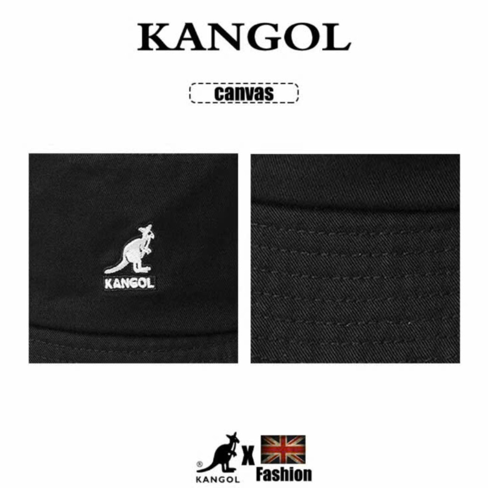 Classic Kangol Bermuda Bucket Hat Flat Crown Unisex Outdoor Sun Hat