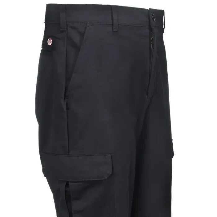 Red Kap Cap PT88 SIZE 44 UNHEMMED BLACK CARGO INDUSTRIAL PANT