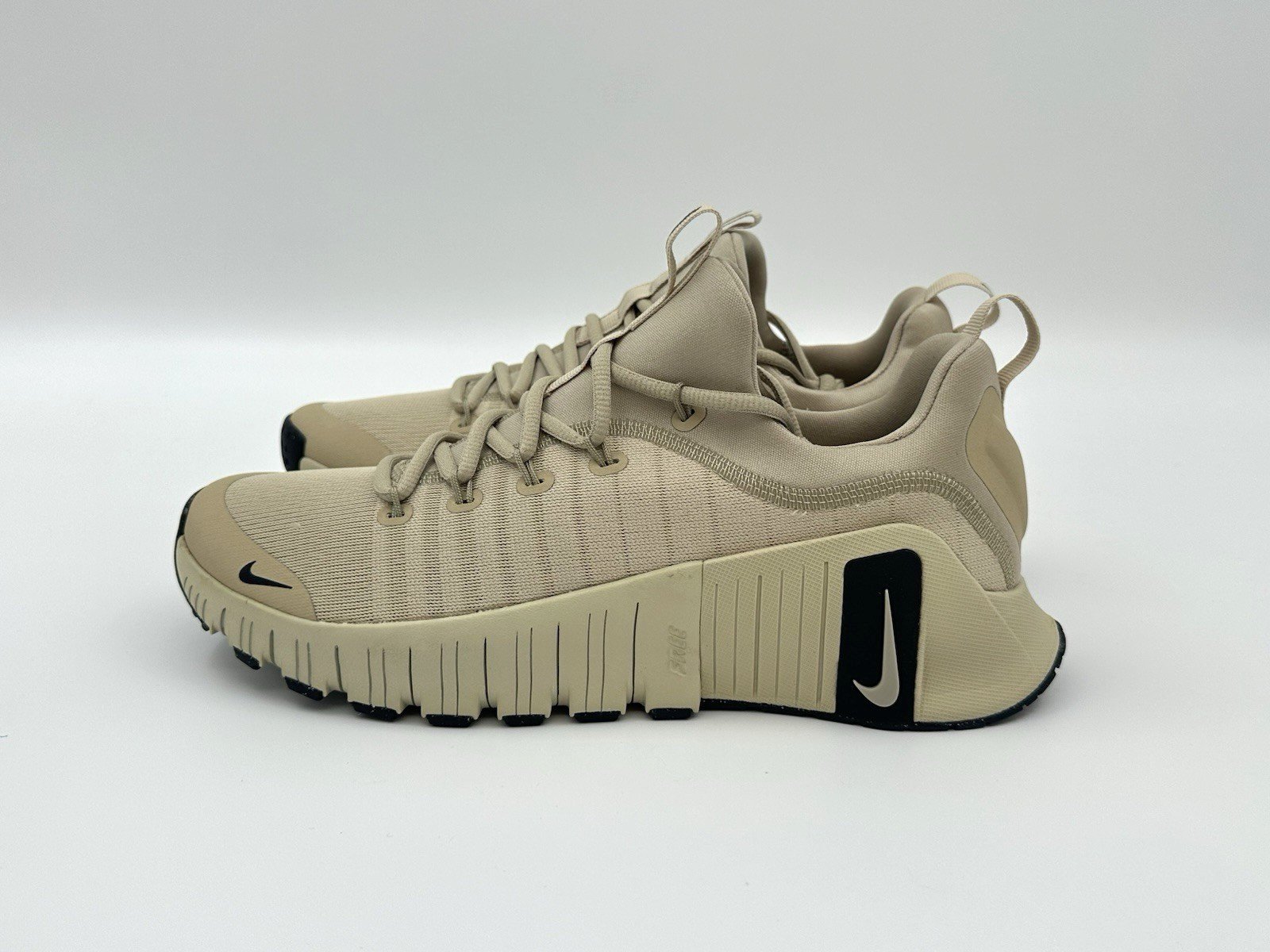 Nike Free Metcon 6 Men’s Size 9.5 Light Desert Khaki Brown Black FJ7127-200