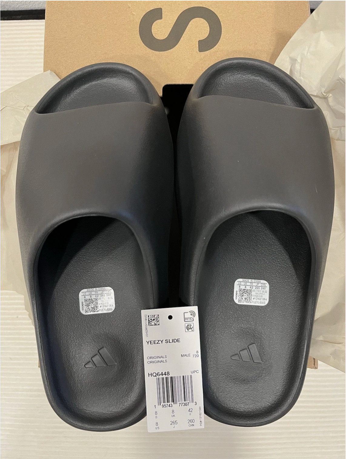 Adidas Yeezy Slide Onyx Size 10-11-12 HQ6448 Brand New Ships Same Day 💯