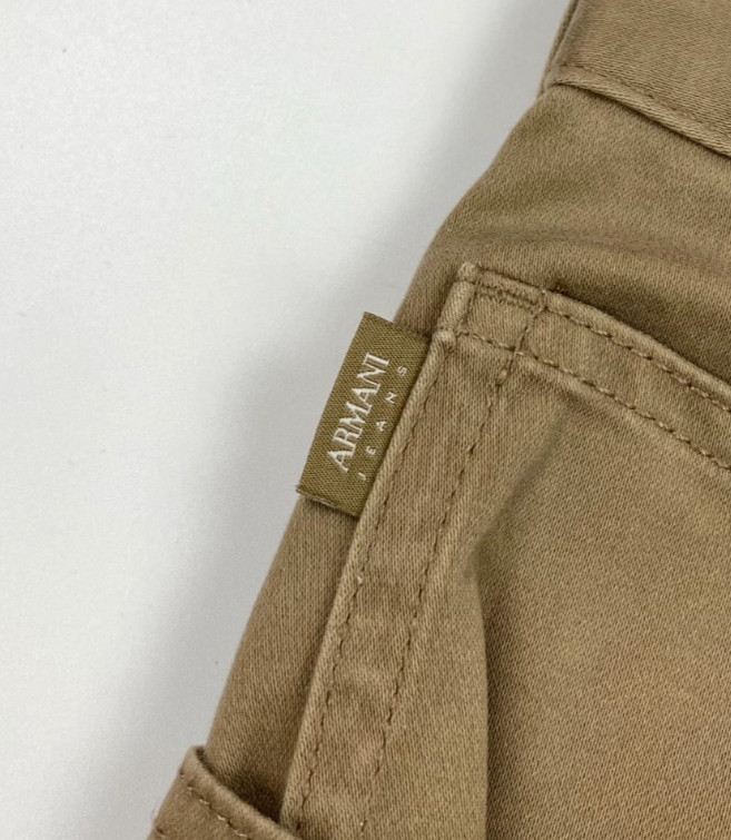 Men’s Dark Sand Armani Jeans Jeans W34 L30 J45 Straight Leg Stretch Chino A/B