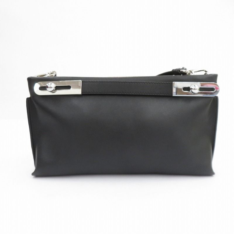 Loewe Missy Small 3 Way Leather Handbag Black Brown Anagram Style