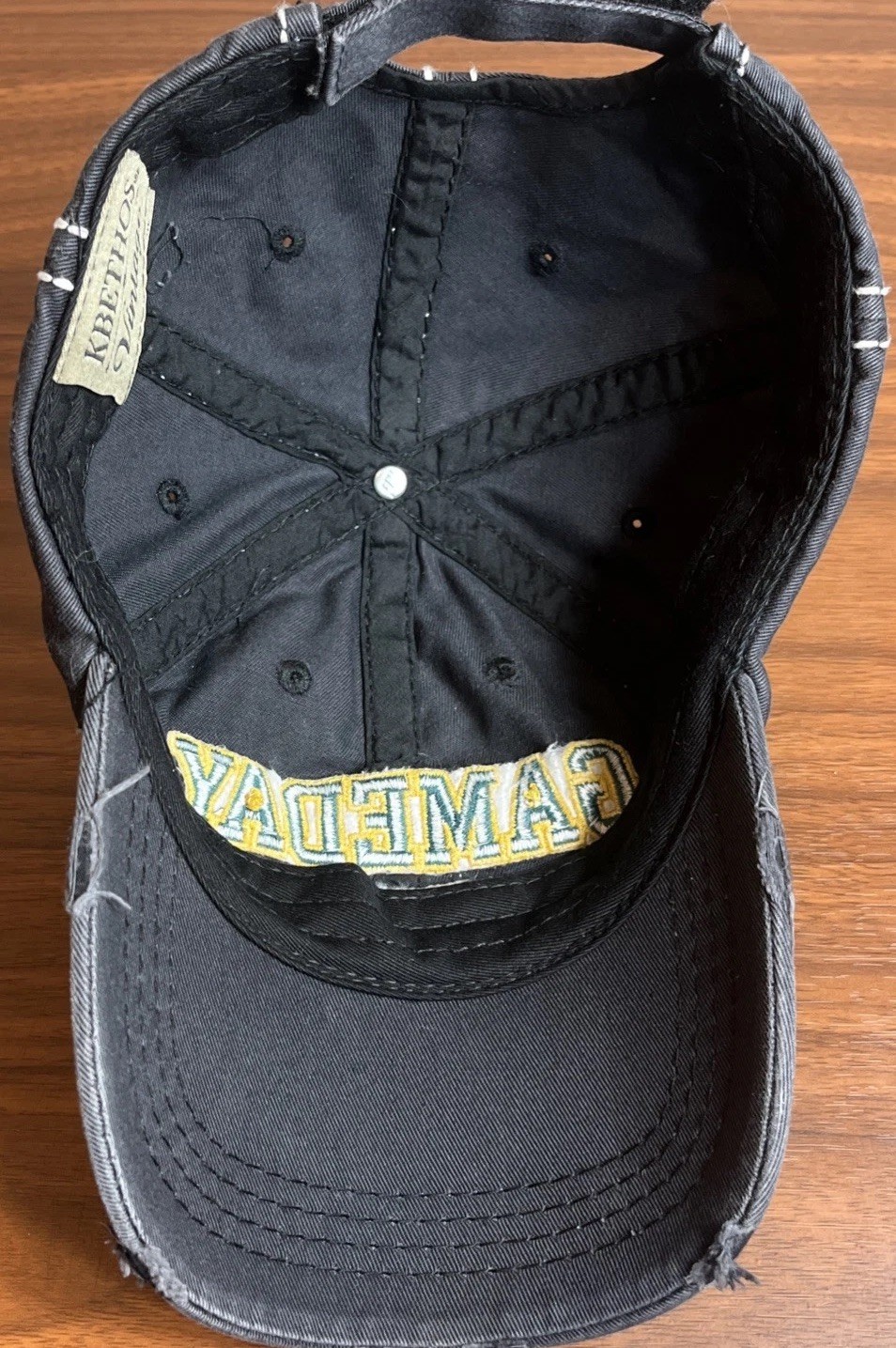 Kbethos “Gameday” Hat Distressed Worn Look Embroidered Baseball Cap Adult Strap