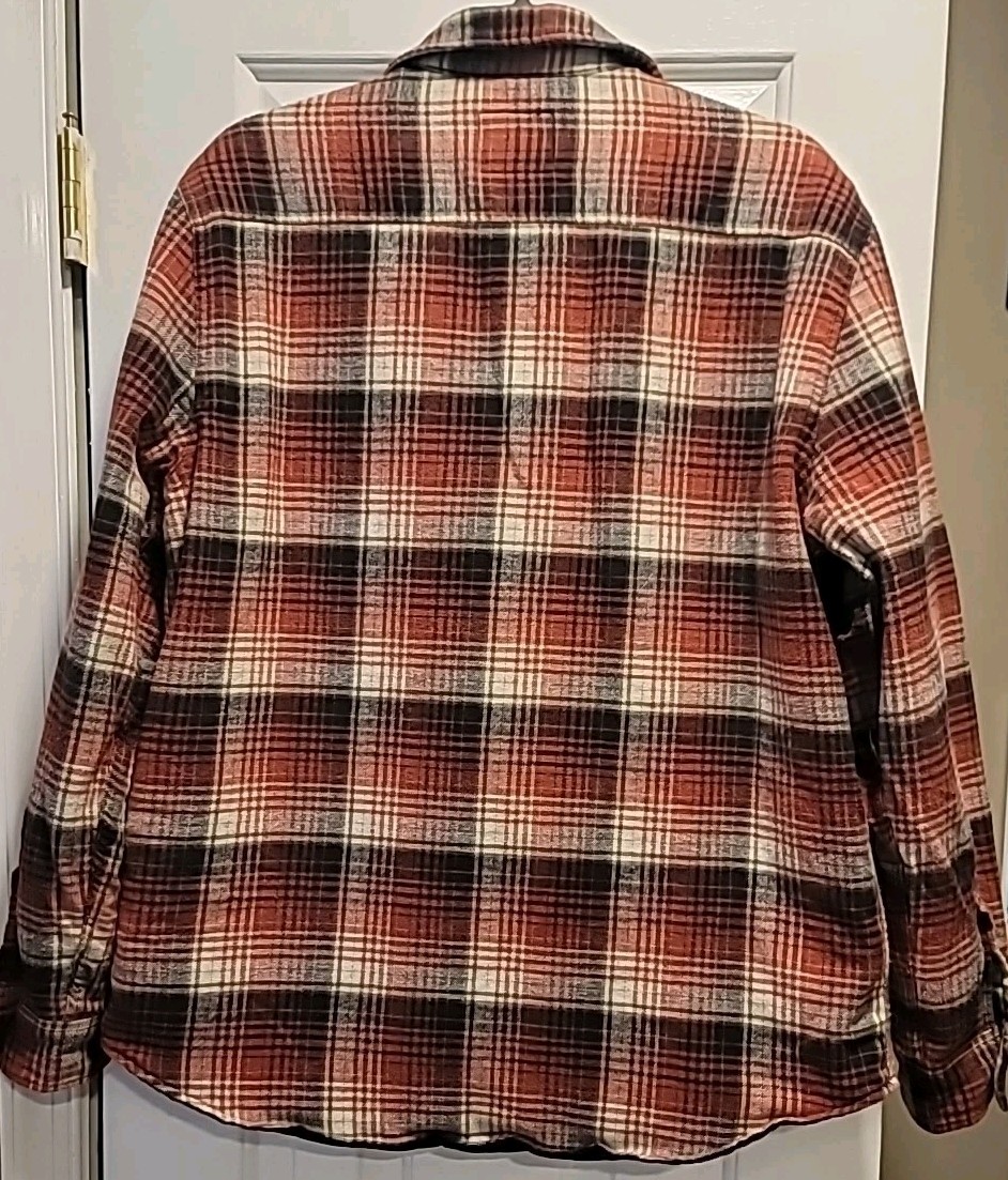 Rails Men’s Worthing Shirt Jacket – Crimson Raven Size L