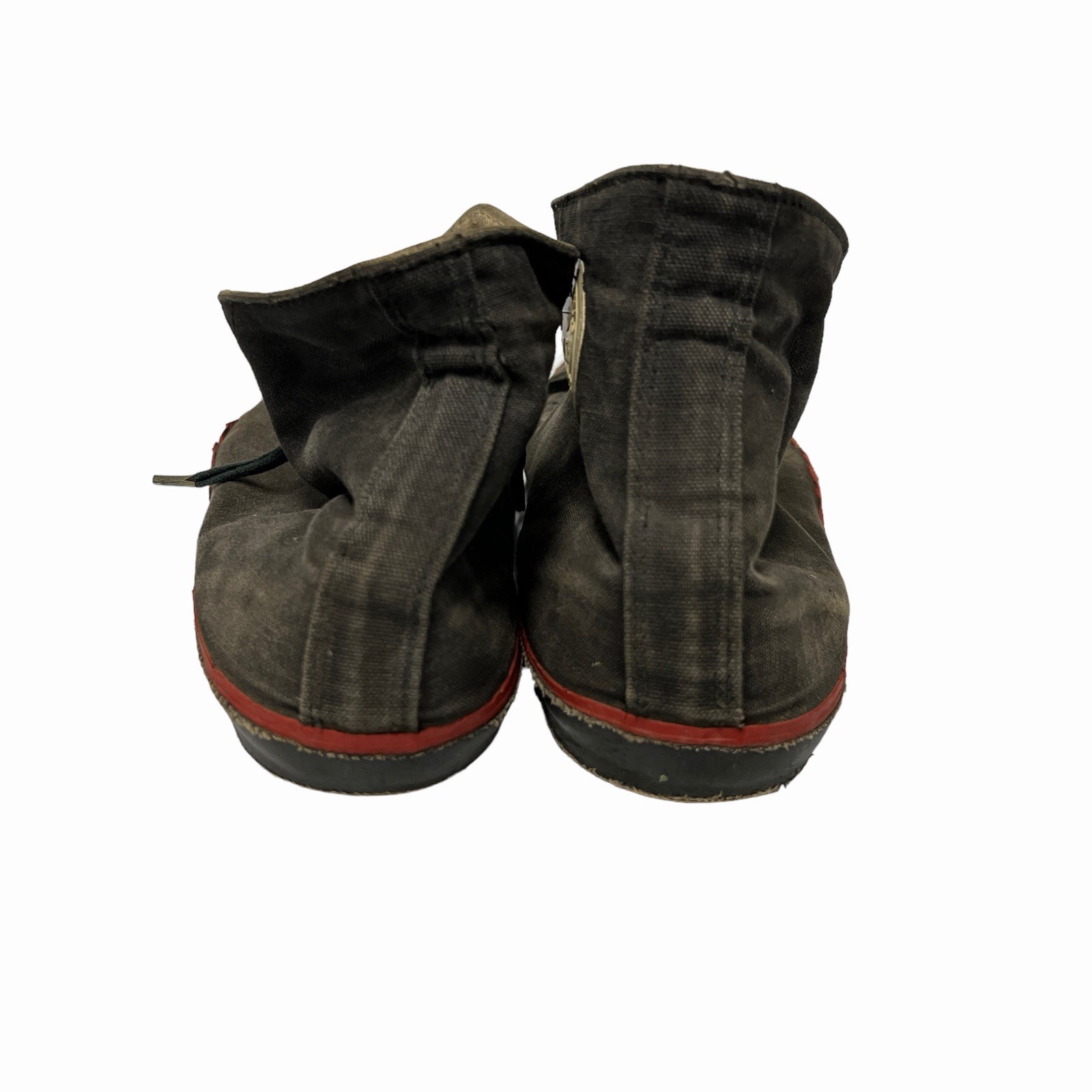 Vintage 50s Beacon Falls Top Notch FLASH High Top Black Red Basketball Shoes 10M