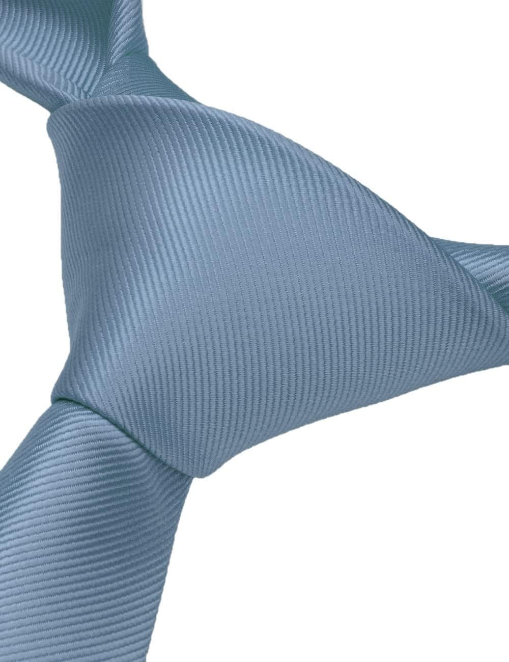 3.15″（8cm） Solid Color Necktie and Pocket Square Cufflinks Sets For Men + Gift B