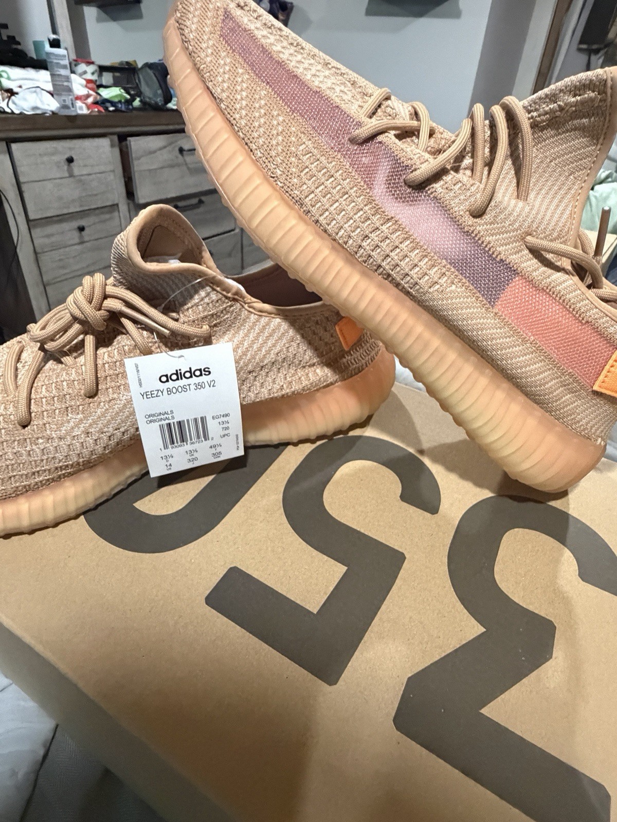 Adidas Yeezy 350 V2 Clay – Size 14