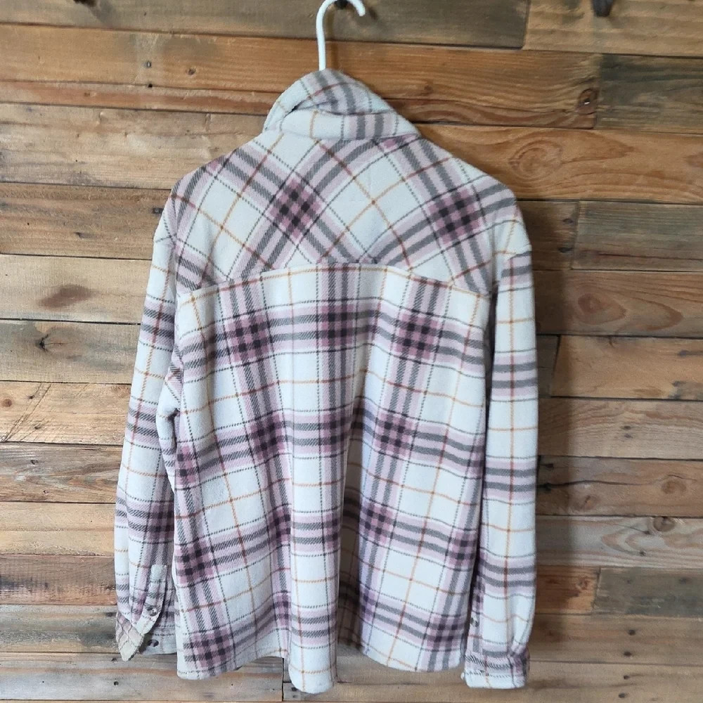 Sage Checkered Utility Jacket – Pink and Cream