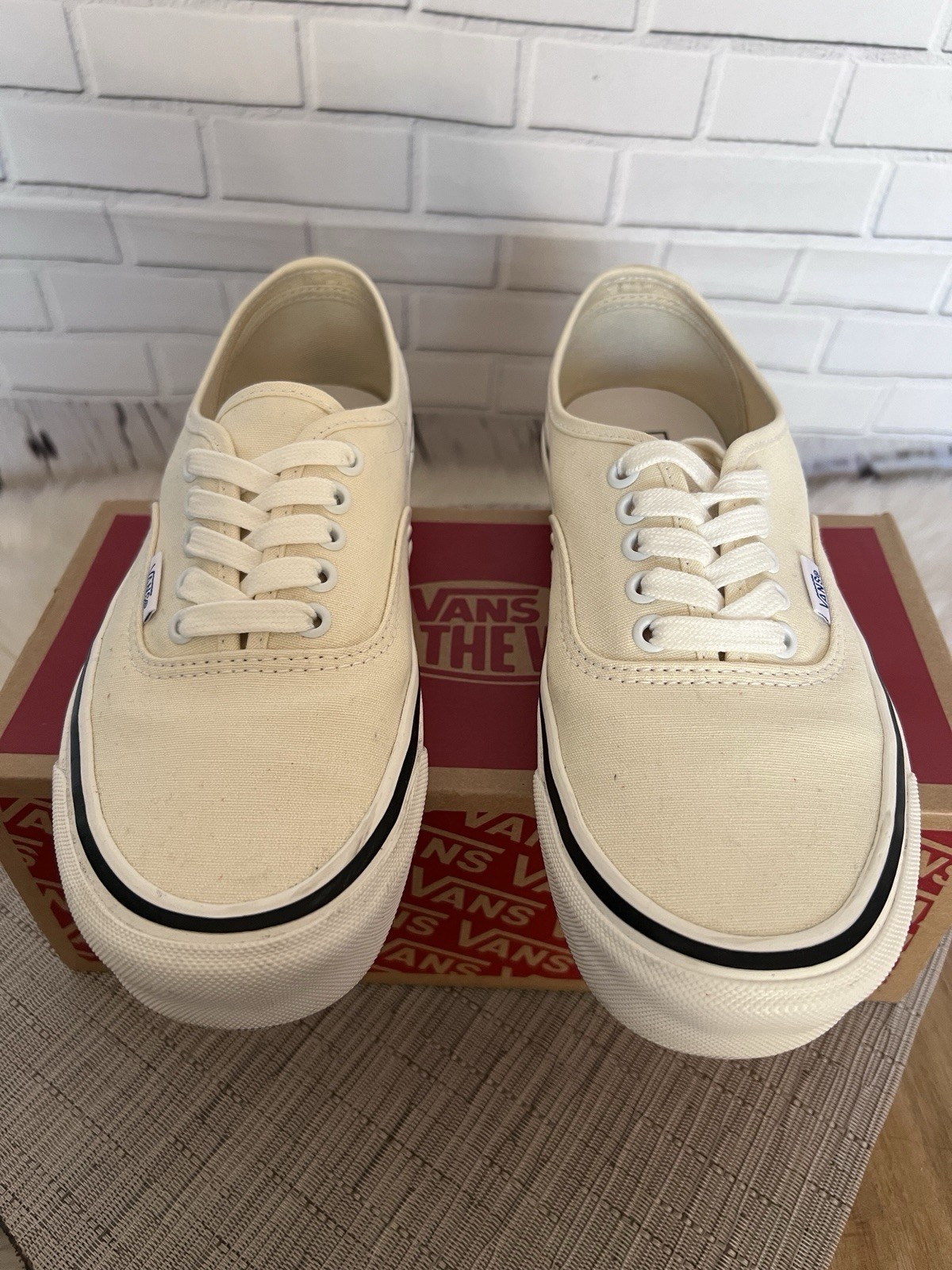 VANS Authentic 44 DX Anaheim Factory Classic White Canvas Mens 8 Womens 9.5 2020