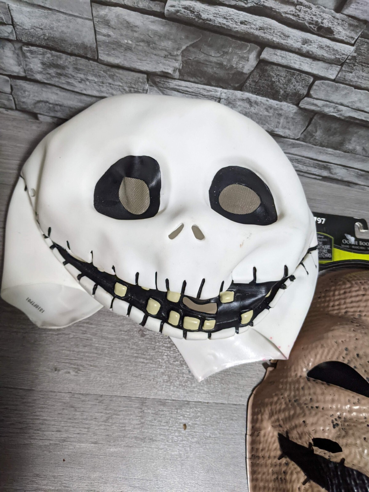 DAMAGED Jack Skellington Oogie Boogie Nightmare Before Christmas Halloween Masks