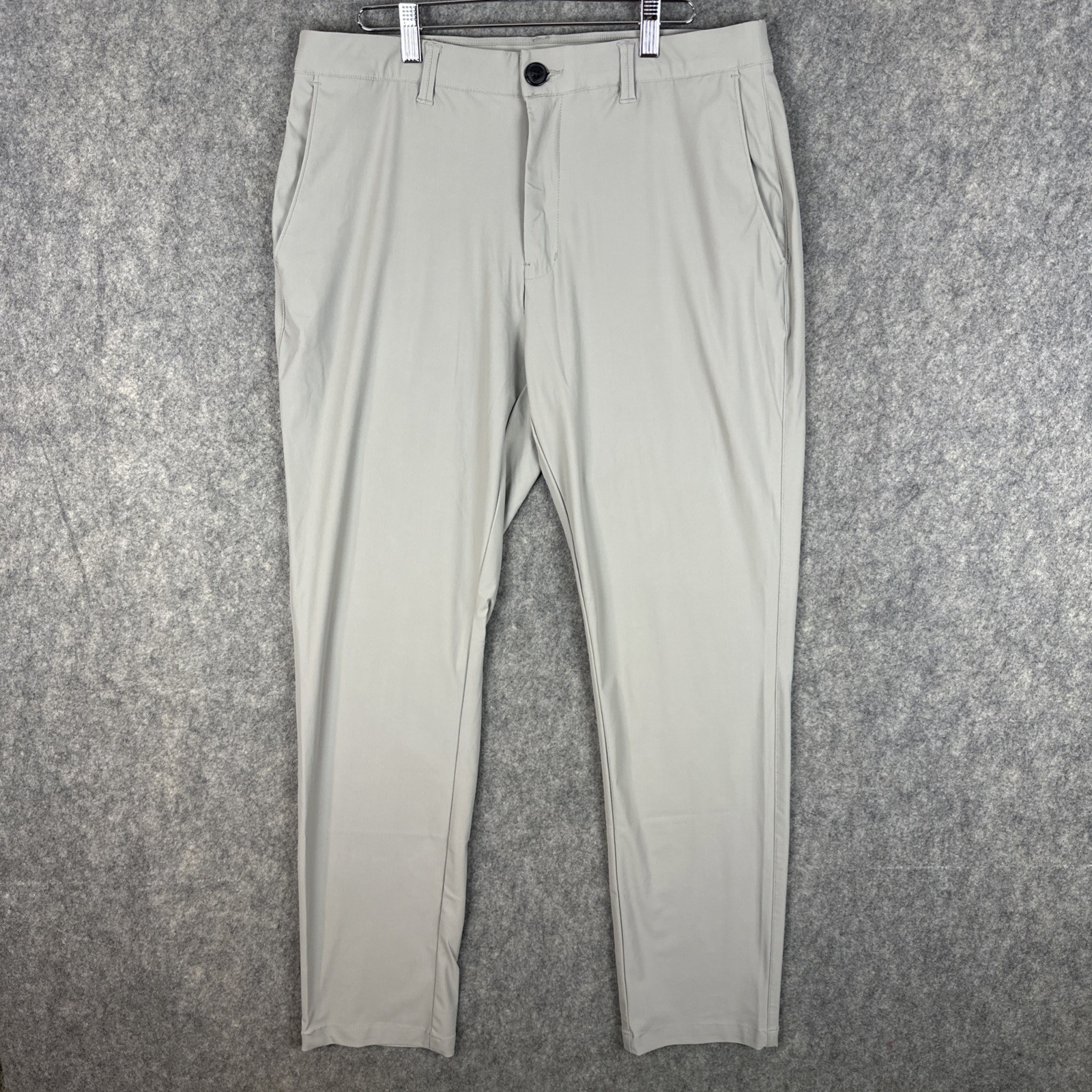 7 Diamonds Zuma Pants Mens 34×32 Gray Stretch Performance Golf Preppy STP-1288