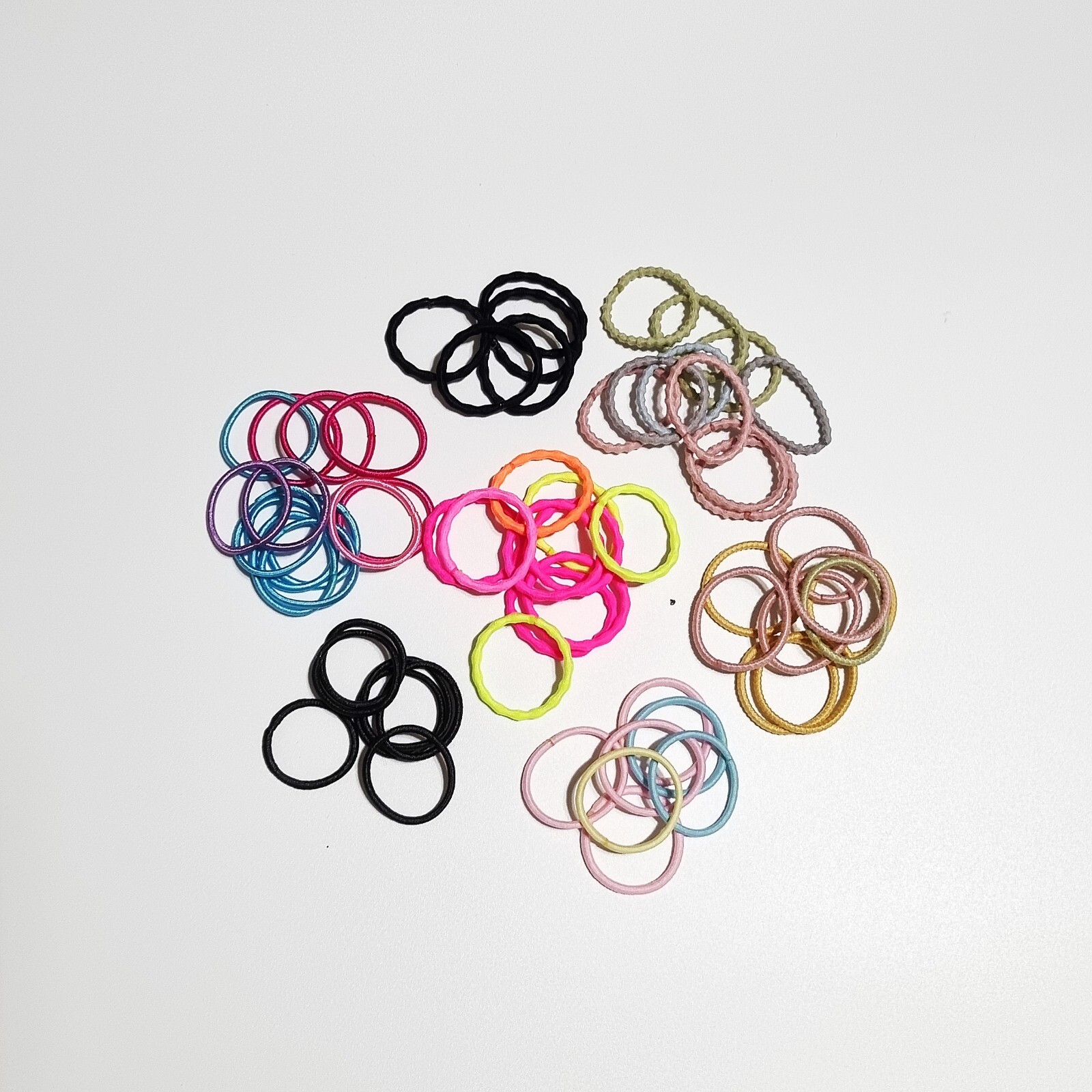 50Pcs Baby small Hair Ties Elastics Ponytail Holders Elastic Bands Womens Girls