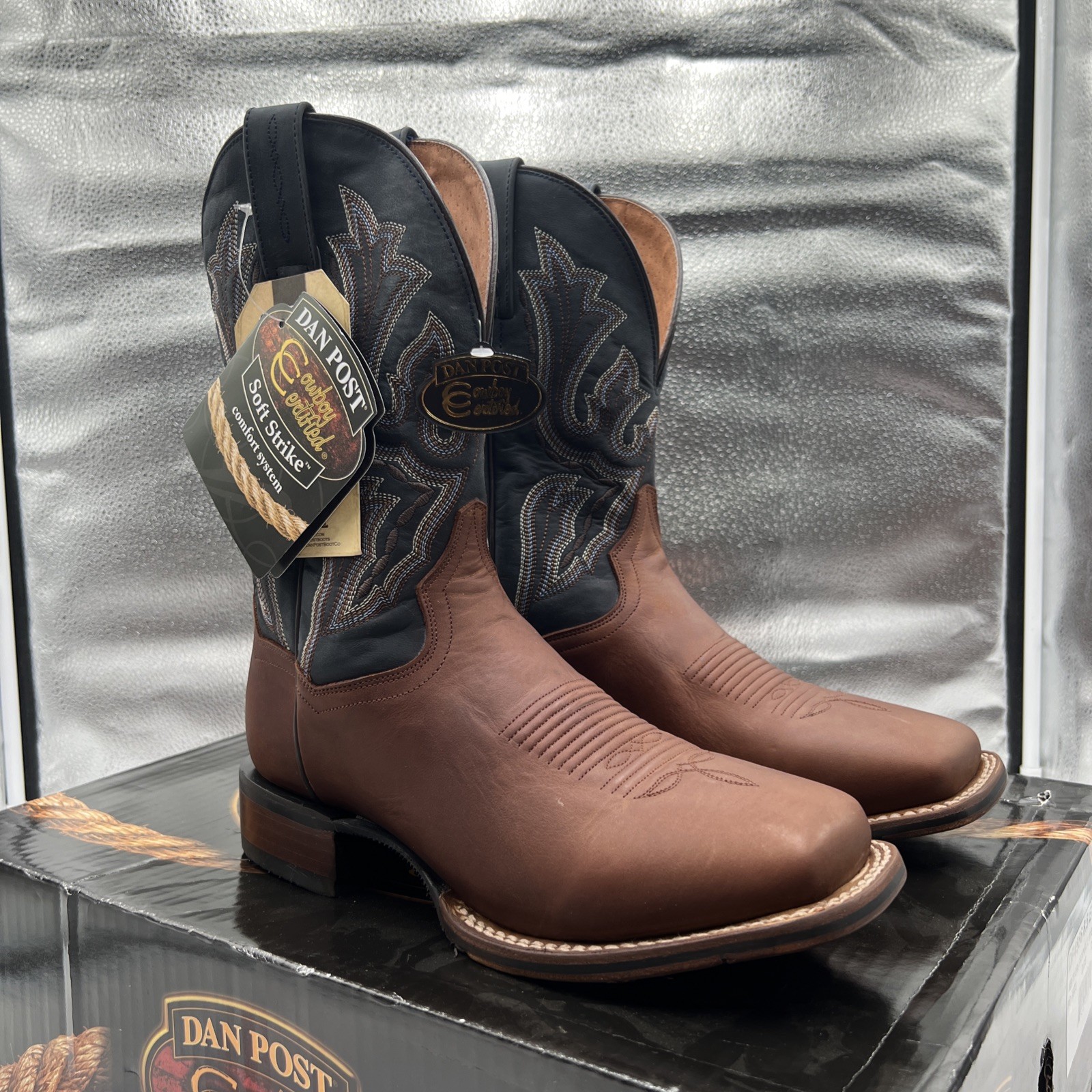 DAN POST 11″ WINSLOW MEN’S WESTERN BOOTS DP4556 SZ 8.5 EW (F2-A1)
