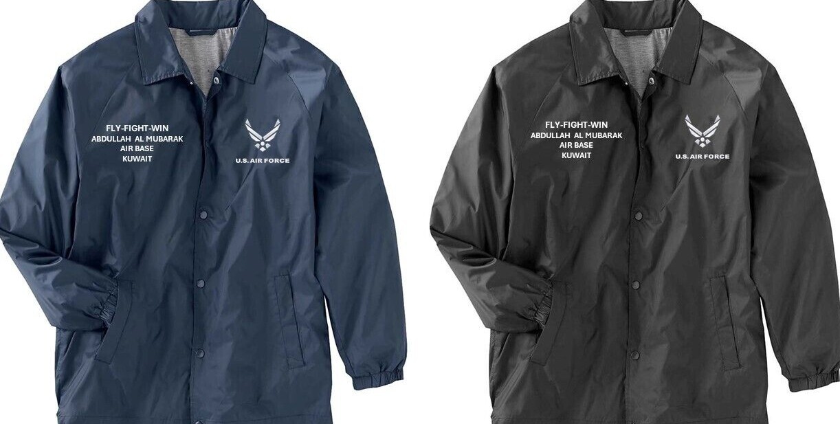 AL DHAFRA AIR BASE* UNITED ARAB EMIRATES*EMBROIDERED JACKET*OFFICIALLY LICENSED