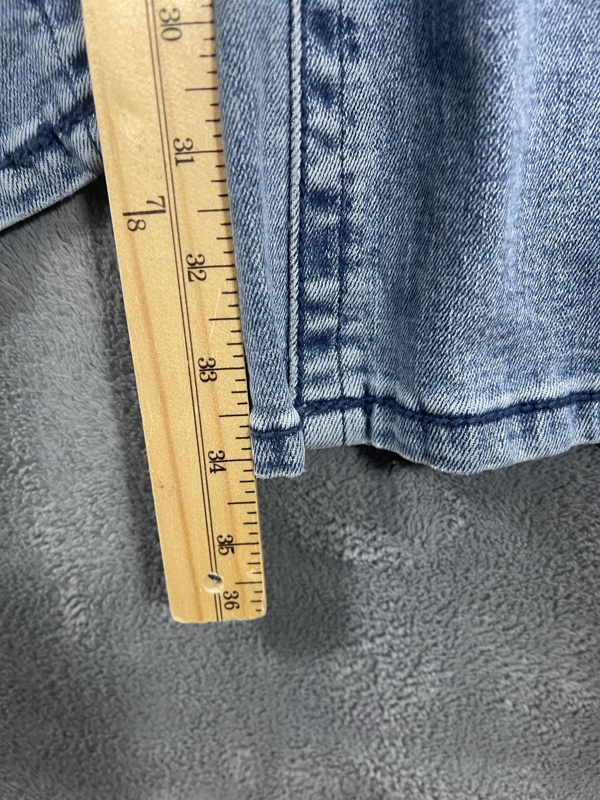 Wrangler Willow Riding Jeans Womens 9×34 Light Blue Bootcut Stretch Denim