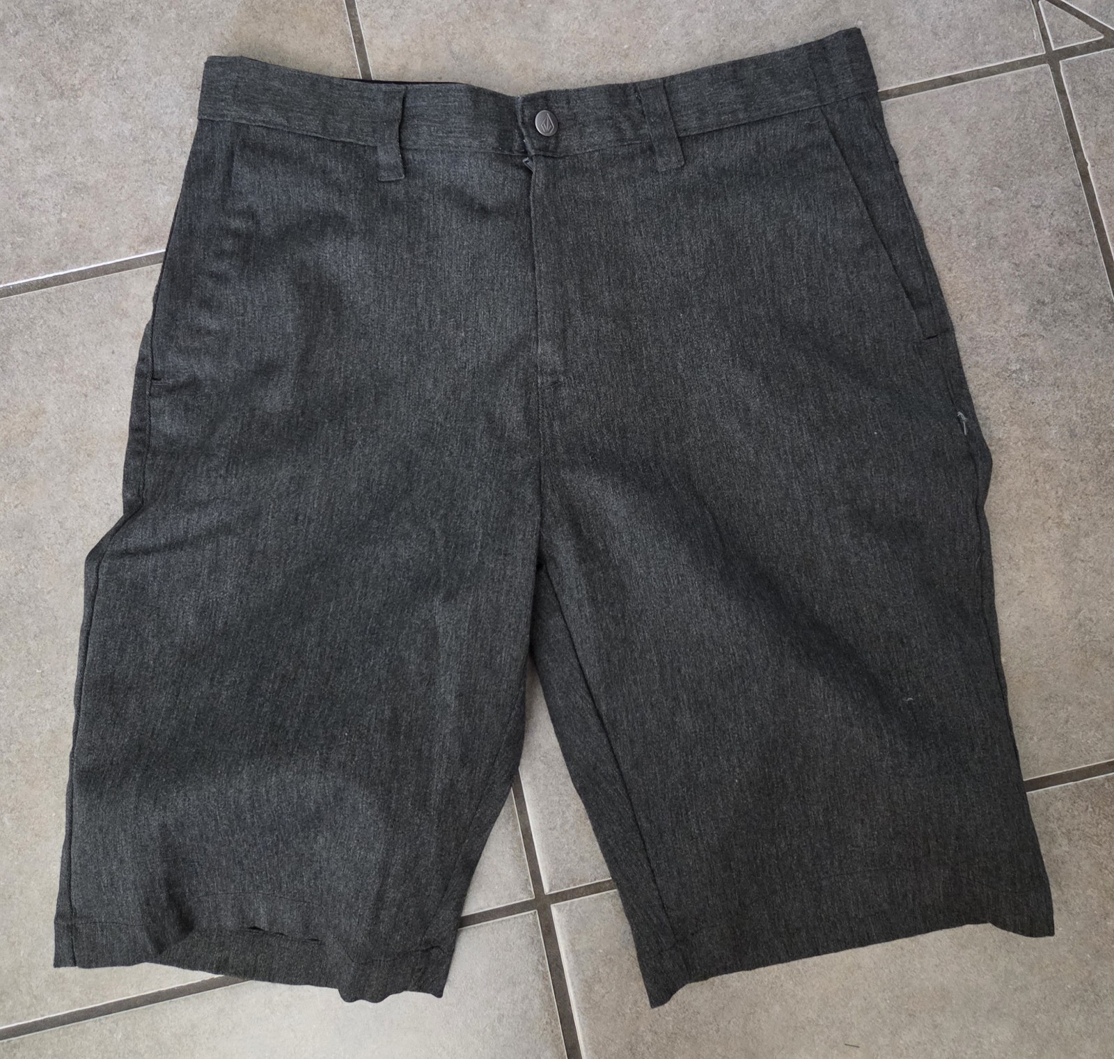 Volcom True To This Charcoal Shorts Size 34