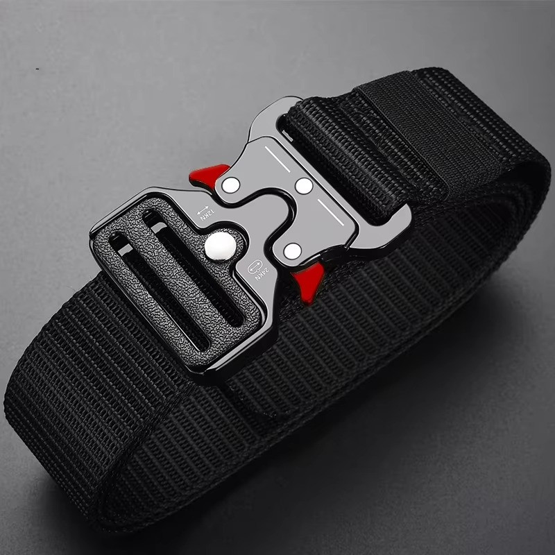 Genuine Tactical Belt Quick Release Nylon Military Outdoor Sports Black Unisex