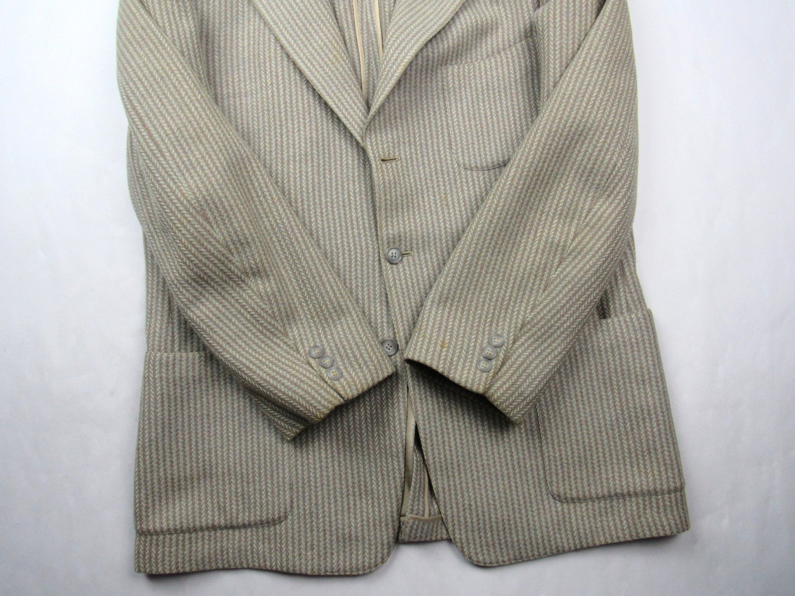 Vtg 1950’s Mavest Patch Pocket Wool Fleck Blazer Sport Coat Jacket Mens 42 R